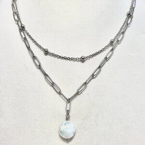 Coin Pearl Pilgrim Necklace
